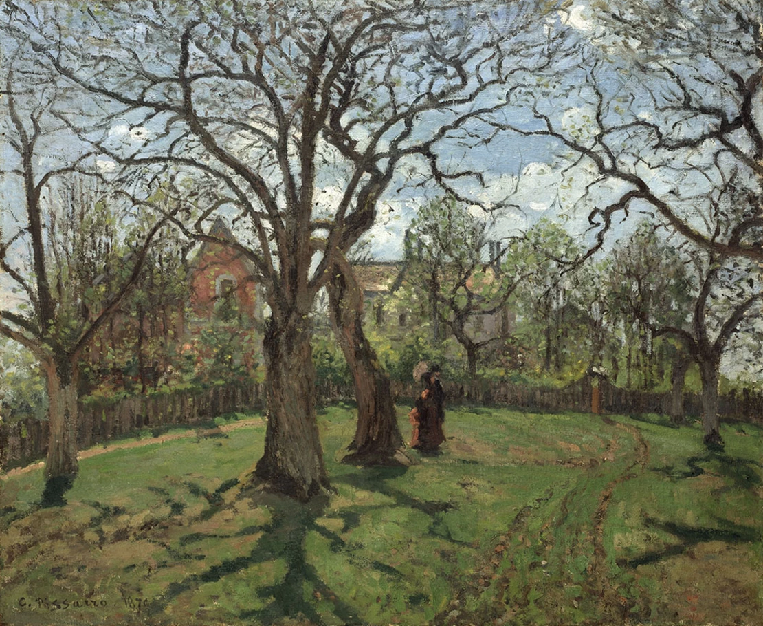 Castagni a Louveciennes in primavera - Museo Langmatt